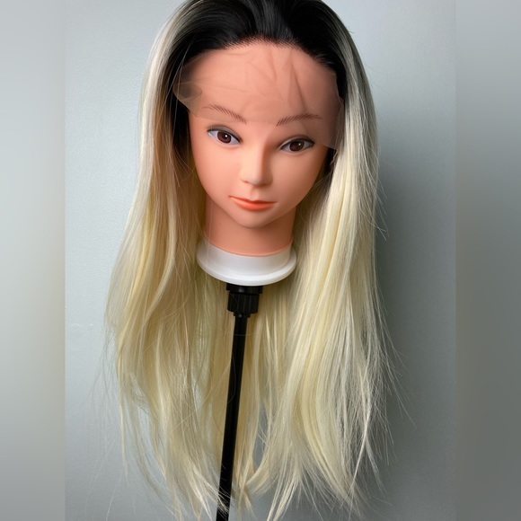 Black Roots Blonde Lace Wig